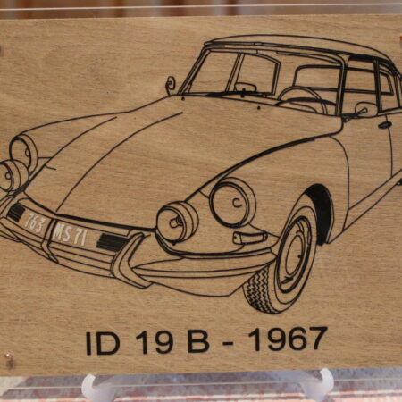 CITROEN ID 19 B - 1967 - 210X170X11MM - 3/4 AVANT