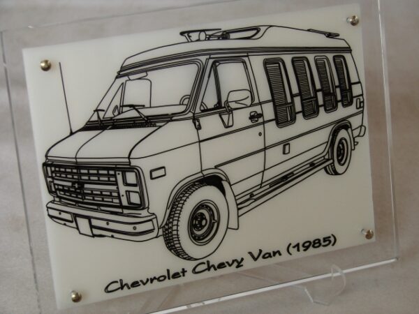 CHEVROLET CHEVY VAN 1985 - BLOC 210X170X25MM - 3/4 Avant