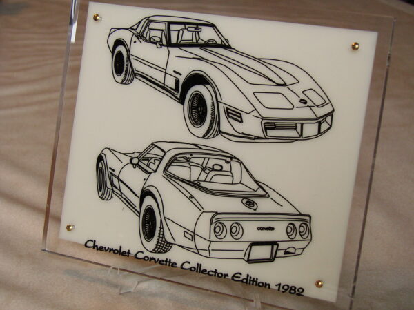 CHEVROLET CORVETTE COLLECTOR 1982 - 210X170X11MM 3/4 AV- 3/4 AR