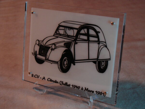 CITROEN 2CV AZ - 1949-1961 - 170X130X11MM - 3/4 Avant