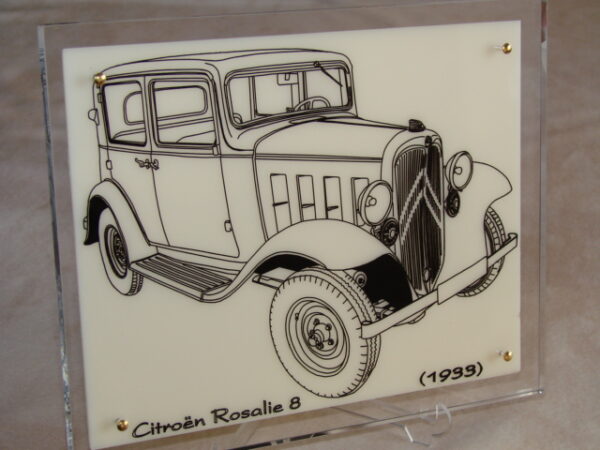 CITROEN ROSALIE 8 - 1933 - 210X170X11MM - 3/4 Avant