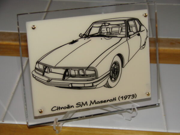 CITROEN SM MASERATI - 1973 - 210X170X11MM - 3/4 Avant