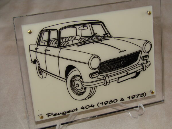 PEUGEOT 404 - 1960-1975 - 170X130X11MM - 3/4 Avant