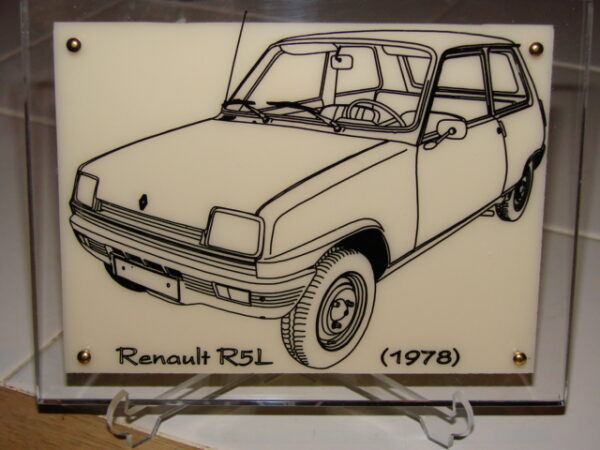 RENAULT R5 L - 1978 - 170X130X11MM - 3/4 Avant