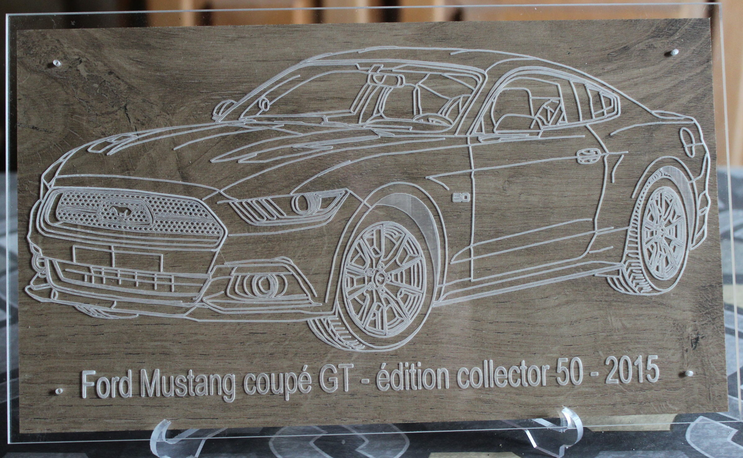 FORD MUSTANG COUPE GT - EDITION COLLECTOR 50 - 2015 - 290X170X10MM