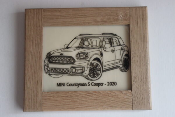 MINI Countryman S Cooper - 2020 - CADRE CHÊNE - 230X190X18MM - 3/4 Avant