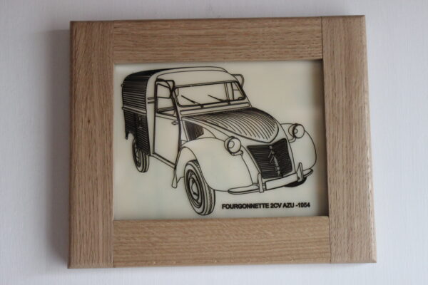 FIAT 500 L - 1965-1972 - CADRE CHENE 230X190X18MM - 3/4 Avant – Image 2