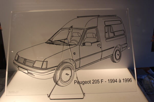 PEUGEOT 205 F - 1994-1996 - 210X170X11MM 3/4 Avant