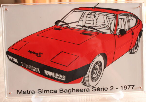 MATRA-SIMCA BAGHEERA SERIE 2 - 1977 - 260X170X11MM - 3/4 AVANT