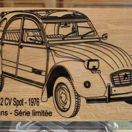CITROEN SPOT 2CV - 1976-2026 SERIE LIMITE 50ANS - 240X190X11MM 3/4 AVANT