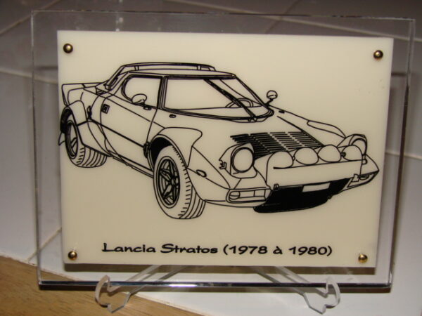 LANCIA STRATOS - 1978-1980 - 210X170X11MM - 3/4 Avant