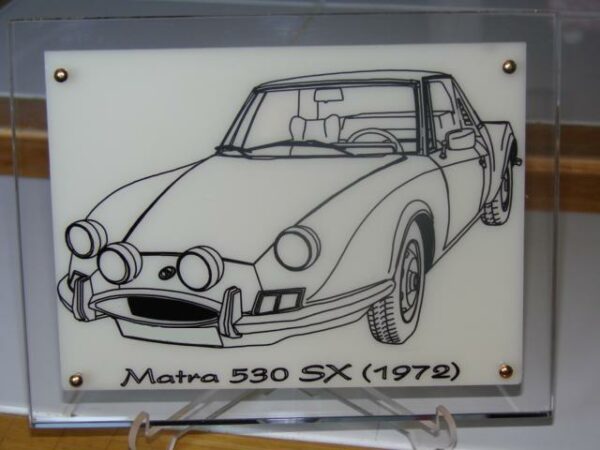 MATRA 530 SX - 1972 - 210X170X11MM - 3/4 Avant