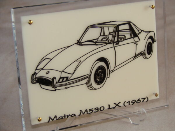 MATRA M530 LX - 1967 - 210X170X11MM - 3/4 Avant