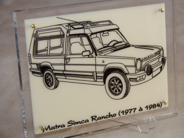 MATRA SIMCA RANCHO - 1977-1984 - 210X170X11MM - 3/4 Avant