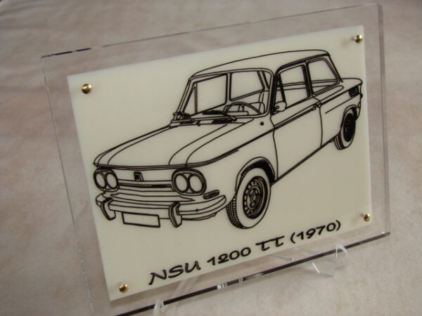 NSU 1200 TT - 1970 - 170X130X11MM - 3/4 Avant