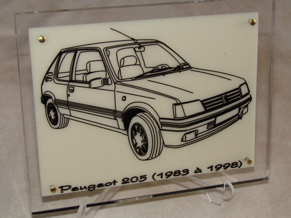 PEUGEOT 205 - 1983-1998 - 170X130X11MM - 3/4 Avant