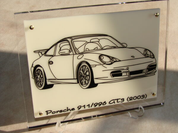 PORSCHE 911/996 GT3 - 2003 - 210X170X11MM - 3/4 Avant