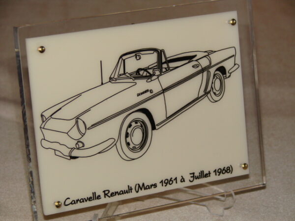 RENAULT CARAVELLE - 1961-1968 - 170X130X11MM - 3/4 Avant