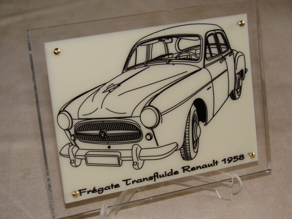 RENAULT FREGATE TRANSFLUIDE - 1958 - 170X130X11MM - 3/4 Avant