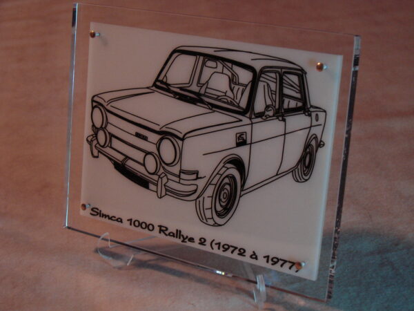 SIMCA 1000 RALLYE 2 - 1972-1977 - 170X130X11MM - 3/4 Avant