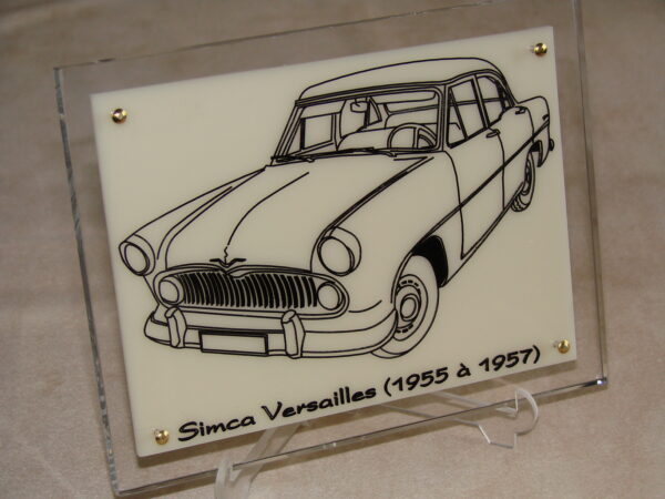 SIMCA VERSAILLES - 1955-1957 - 170X130X11MM - 3/4 Avant