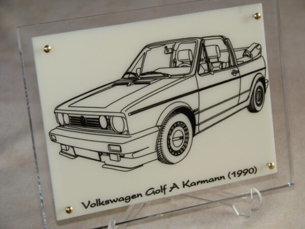 VOLKSWAGEN A KARMANN - 1990 - 210X170X11MM - 3/4 Avant